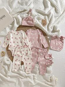 Loomiva 新生儿花卉数码印花礼品套装