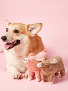 PETSIN 1pc Boredom-Relief Puppy Plush Toy – Bite-Resistant, Teething And Sound-Emitting Self-Entertaining Dog Toy, Exclusively For Pet Use