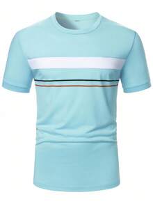 Manfinity Homme Áo thun Polo màu tương phản thường ngày dành cho nam - Nhiều màu - Xem 5
