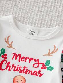 Uroczy różowy dzianinowy komplet piżamowy dla dziewczynek z długim rękawem i spodniami, 2 części