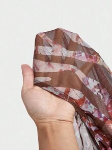 FeverCity Men's Printed Long Sleeve Crew Neck Comfortable Elastic Jumpsuit - Rust Brown - View 4