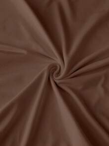 INAWLY Camiseta de manga corta casual y versátil con cuello redondo y estampado animal para mujer - Café integral - Ver 3