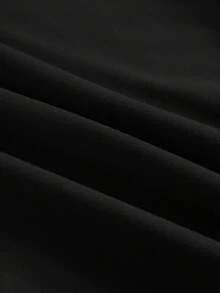 Manfinity Dauomo Men's Casual All-Over Print Loose Fit Round Neck T-Shirt, Comfortable & Versatile Pattern, Suitable For Everyday Wear - Black - View 4