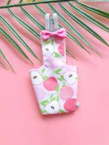 1件可爱鹦鹉套装，尿布便便袋，鹦鹉尿布，适用于鹦鹉、玄凤鹦鹉、鸽子 - 可水洗可重复使用的鹦鹉防护尿布，小型宠物鸟套装内衬（印花位置随机）