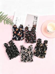 Joivida 新款创意花卉泡泡袋 - 便携式家居收纳袋，高弹力，大容量手提弹力泡泡手提袋，女士手提包 - 彩色 - 查看 10