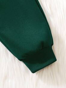 SHEIN 男童百搭休闲羊毛运动裤