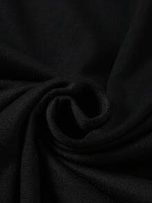 2 件套青少年男孩圆领长袖 T 恤，带有酷炫游戏机图案和宽松格子裤，舒适针织面料休闲睡衣 - 黑色 - 查看 6