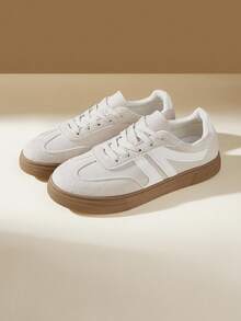 CUCCOO EASI 女士圆头休闲百搭运动鞋 - 米色 - 查看 2