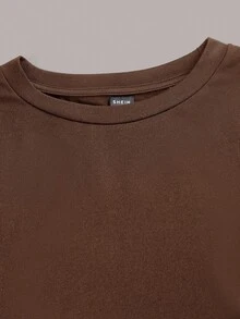 SHEIN EZwear Bộ 3 áo thun nữ cổ tròn tay dài họa tiết tối giản, giản dị, thời trang thu đông - Nhiều màu - Xem 3