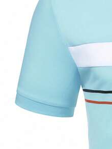Manfinity Homme Áo thun Polo màu tương phản thường ngày dành cho nam - Nhiều màu - Xem 3