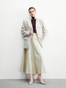 CUCCOO BIZCHIC 尖头细高跟露背杏色性感时尚通勤办公室女士百搭女士高跟鞋 - 杏色 - 查看 10