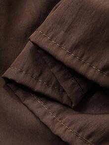 DAZY 青少年女孩日常休闲T恤，秋季 - 棕色 - 查看 7