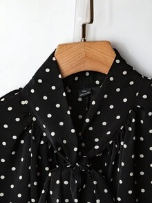 GlowEve Women's Woven Casual Autumn Polka Dot Shirt