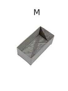 1/3/6 Pack Foldable Cloth Storage Box Closet Dresser Drawer Organizer Fabric Baskets Bins Containers Divider For Clothes Underwear Bras Socks Lingerie Clothing - Grey - View 10