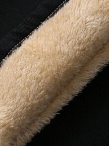 DAZY Quần jeans ống loe cạp cao dày dành cho nữ, quần jeans ống loe cạp trễ mới về mùa đông giúp thon gọn - màu đen - Xem 3