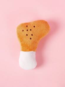 PETSIN 1 pieza Juguete de peluche con forma de pata de pollo realista y chillón - Juguete masticable duradero para perros pequeños, compañero de juego interactivo que emite sonidos para aliviar el aburrimiento diario y la diversión - Multicolor - Ver 1