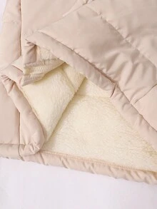 SHEIN 1pc Teen Girl Casual Padded Coat, Mid-Length, Versatile For Autumn/Winter