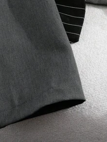 Franclia 女士时尚秋冬西装外套和裤子 - 深灰色 - 查看 4