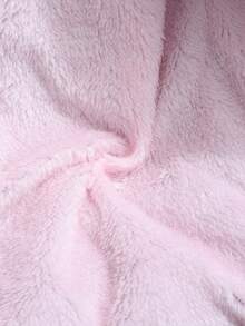 SHEIN 少女时尚加厚保暖内衬优雅简约时尚毛领长款户外外套，适合秋冬季节、派对等场合，卡其色 - 黑色 - 查看 5