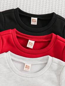 Cozy Pixies 6件套男婴柔软针织提花圆领长袖运动衫和松紧腰裤套装 - 彩色 - 查看 4