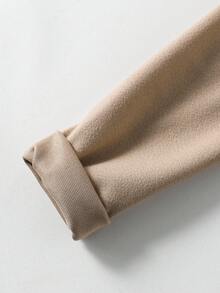 1pc Teen Boy Turndown Collar Long Sleeve Jacket, Suitable For Daily Commute, Autumn/Winter