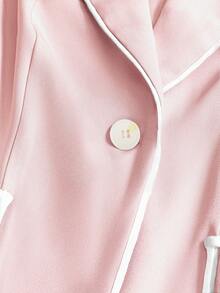 GlowEve CURVE Women's Sleeveless Contrast Color Vest Waistcoat Jacket