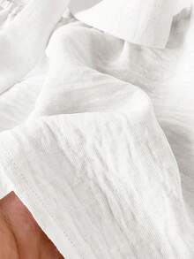 SHEIN Frenchy 女士休闲纯色背心，百搭日常穿着，夏季 - 白色 - 查看 5