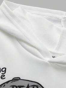 SHEIN Boys' Casual Cartoon Bear Pattern Loose Comfortable Everyday Knit Long Sleeve Sweatshirt