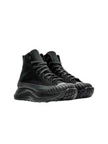 CONVERSE A04582C - 时尚百搭休闲高帮厚底帆布运动鞋 - 黑色 - 查看 2