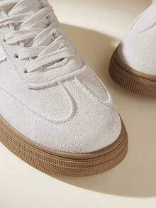 CUCCOO EASI 女士圆头休闲百搭运动鞋 - 米色 - 查看 4