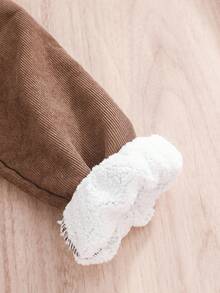 Genkimix Kids Young Boy Casual Fleece Hoodie And Pants Set, Autumn/Winter - Brown - View 5