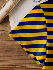 SHEIN | PAW Patrol 小男孩休闲时尚街头卡通字母条纹印花短袖T恤，夏季 - 白色 - 查看 4