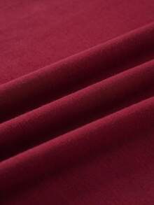 Attitoon Oversized, lässiges, minimalistisches Buchstaben-Grafik-Rundhals-Kurzarm-Loose-T-Shirt für Frauen, geeignet für Frühling & Sommer, ROT