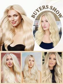 50 股微环接发真人发 613 金色微珠接发超顺滑超柔软丝滑直发微环真人发接发女士 - S613 - 查看 8