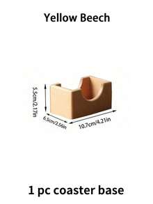 4 pièces/3 pièces/2 pièces/1 pièce Dessous de verre en noyer noir, 1 set de dessous de verre en bois, dessous de verre ronds en hêtre jaune, set de dessous de verre en bois de hêtre, tapis pour tasses à café, décoration de table à manger, décoration de table de cuisine et de salon, dessous de verre isolants contre la chaleur - couleur noyer - Voir 9