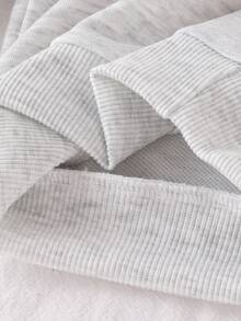 3pcs Baby/Toddler Colorful Long Sleeve Printed Sweatshirt Set, Knitted Round Neck Top And Pants, Fashionable Heart Print Long Sleeve Hoodie And Trousers For Autumn