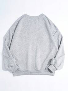 Veykashi Halloween Casual I'M FINE Cat Graphic Print Loose Fit Thick Crew Neck Long Sleeve Hoodie Sweatshirt, Autumn/Winter Fall Cute Sweatshirt Halloween Sweatshirt Oversized Sweatshirt Women Women Sweatshirts Graphic Sweatshirts Oversized Sweatshirt Woman Women Sweatshirts