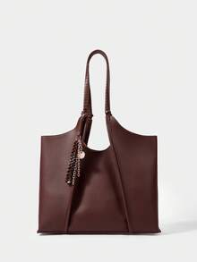 SHECARRY Women Tote Bags - Brown - View 1