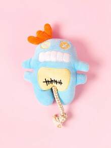 PETSIN 1 件绳索小海怪毛绒宠物声音玩具 - 耐用互动狗玩具，可咀嚼和咬