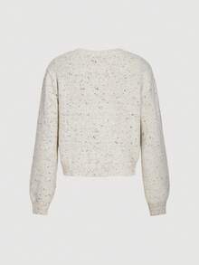 SHEIN MOD Women's Casual Bow Crew Neck Sweater Set,Fall Clothes For Women,Winter Clothes,Halloween Sweaters,Elegant Women's Sweater,Cute Sweaters