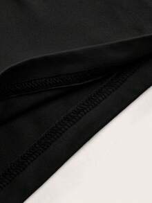 SHEIN EZwear 2件套女士休闲七分紧身裤 - 黑色 - 查看 8