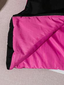 Girls' Casual Reversible Sleeveless Padded Vest With Stand Collar, Suitable For School And Commute, Autumn/Winter - Multicolor - View 10