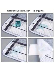 Washable Incontinence Pads, Leak-Proof Bed Care Mats For Elderly & Pets, Multiple Sizes & Colors, Non-Woven Fabric, Ideal For Menstruation & Home Use - Multicolor - View 4