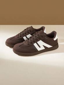 CUCCOO EASI 2024春秋款粉色厚底高帮休闲女鞋 - 棕色 - 查看 2