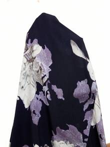 Al Najma 女式花卉印花灯笼袖单排扣阿拉伯风格连衣裙 - 彩色 - 查看 7