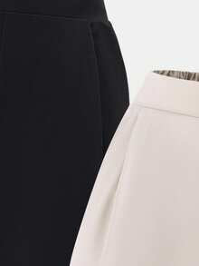 SHEIN Teen Girl Pants, Autumn/Winter New Thickened Thermal Lined Casual Straight Leg Trousers, Multi-Pack, Versatile, Bow Drawstring - Multicolor - View 6