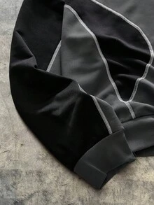 AXEPEAK 男士拼色连帽衫，适合秋冬 - 彩色 - 查看 4