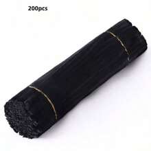 200 dải vải nhung dày nhiều màu, đồ thủ công làm từ ống thông nhiều màu, 9 màu sắc rực rỡ cho đồ thủ công và dự án nghệ thuật tự làm, que bông cho đồ trang trí Ngày lễ tình nhân, Ngày của mẹ và Lễ Phục sinh. - Nhiều màu - Xem 20