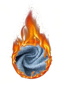 SHEIN PETITE 女式低腰喇叭裤，保暖内衬，休闲百搭牛仔裤 - 藍色 - 查看 8