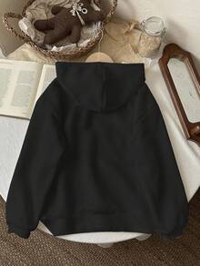 Slaydiva Going Out Tops For Women/Fall Clothes For Women/Winter Clothes For Women/Y2k Clothes/Streetwear/Back To School/Casual Street/Fit For Hip Hop/Women's Casual Street Print Hoodie Sweatshirt/Fit For Hip Hop/Grunge/Rock And Roll Graphic